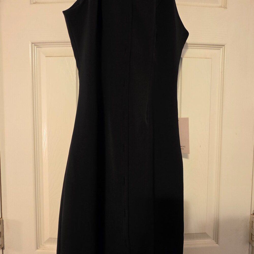 Odd Muse Collar Black Maxi Dress - Picture 7 of 8